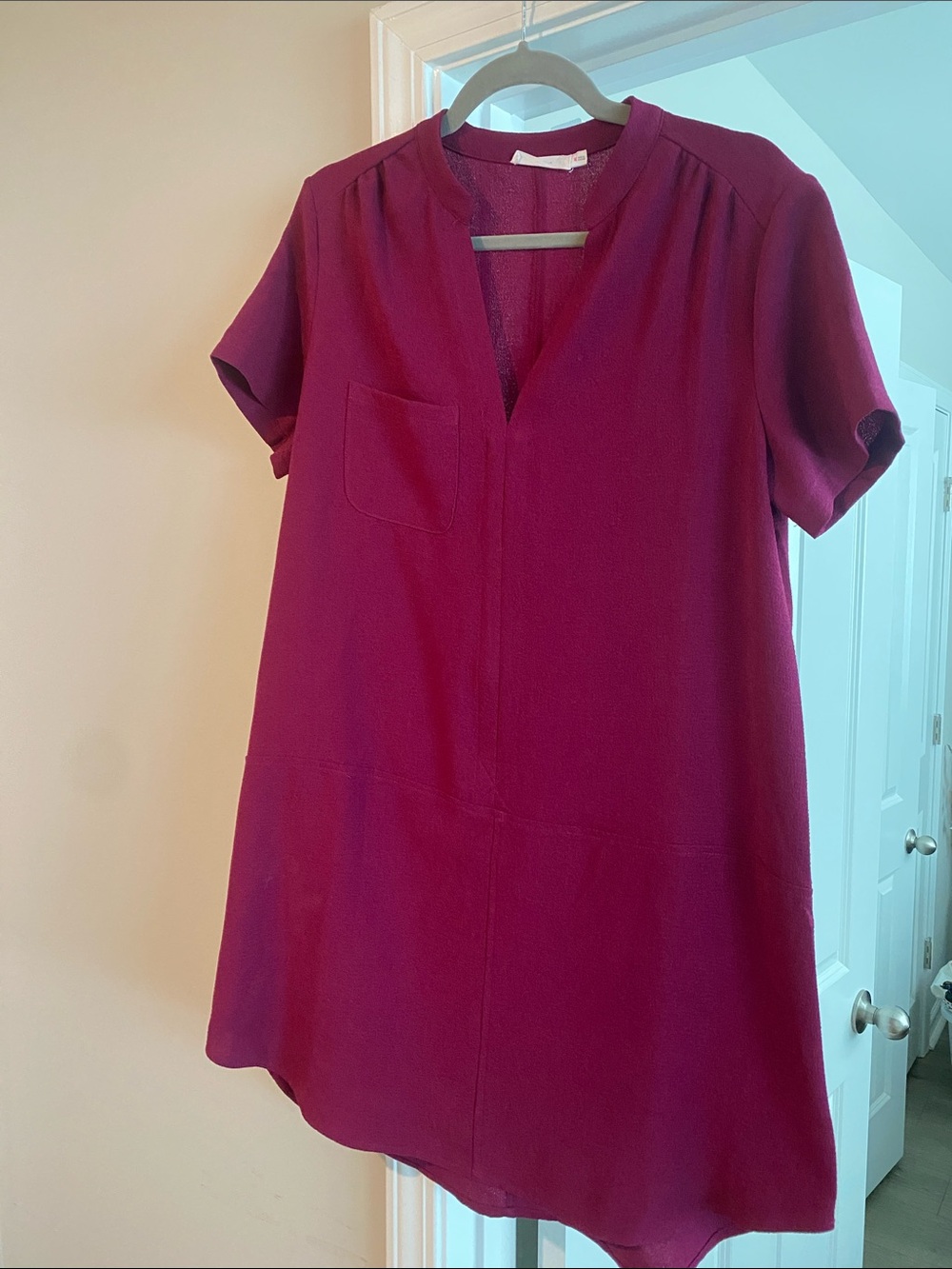 Wine color dress